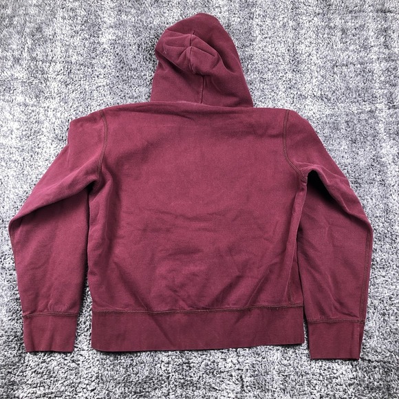 Abercrombie Hoodie Teens XL Red Graphic Fleece Pullover Athletics Dept 92 - Picture 4 of 9